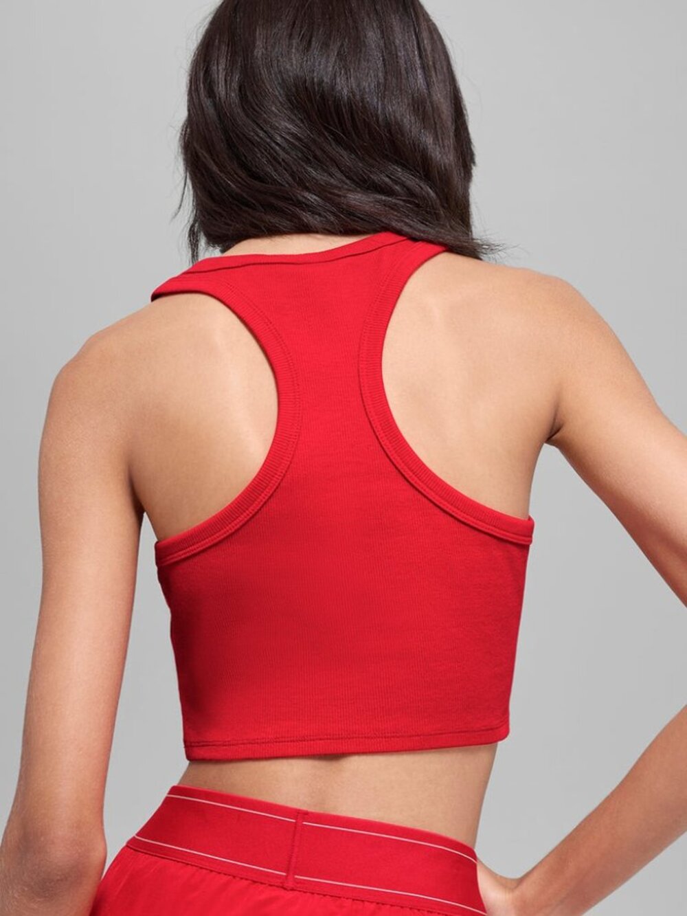 Alo Yoga Aspire Tank - Bright Red / White - Size XS - Picture 6 of 6